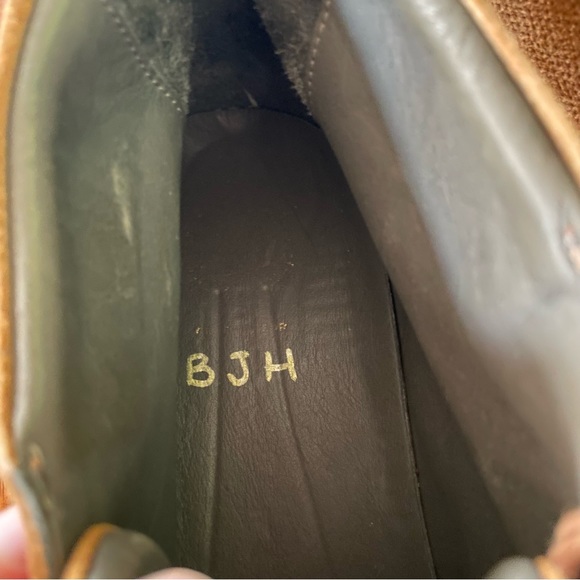 Atelier Munroe Light Brown Perforated Suede High Top Sneaker size 13 - Picture 4 of 5